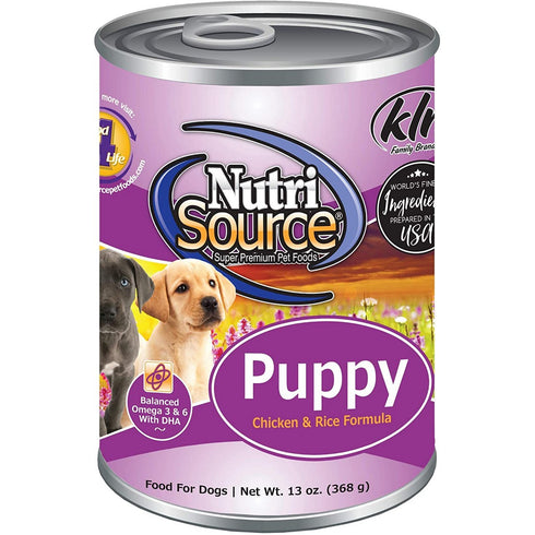 Nutrisource Chicken & Rice Formula Puppy Canned Dog Food 13oz - Poudre Pet and Feed Supply